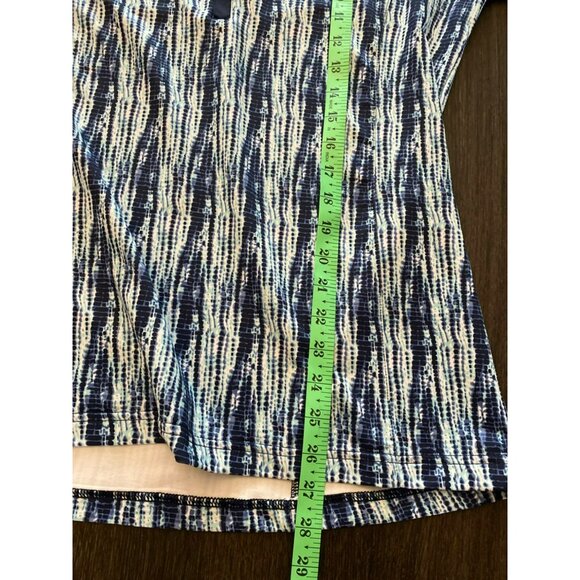 Peter Millar Black and Blue Patterned Women's Top - Picture 5 of 8